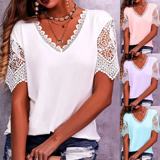 Milana Lace Trendy Casual T Shirts