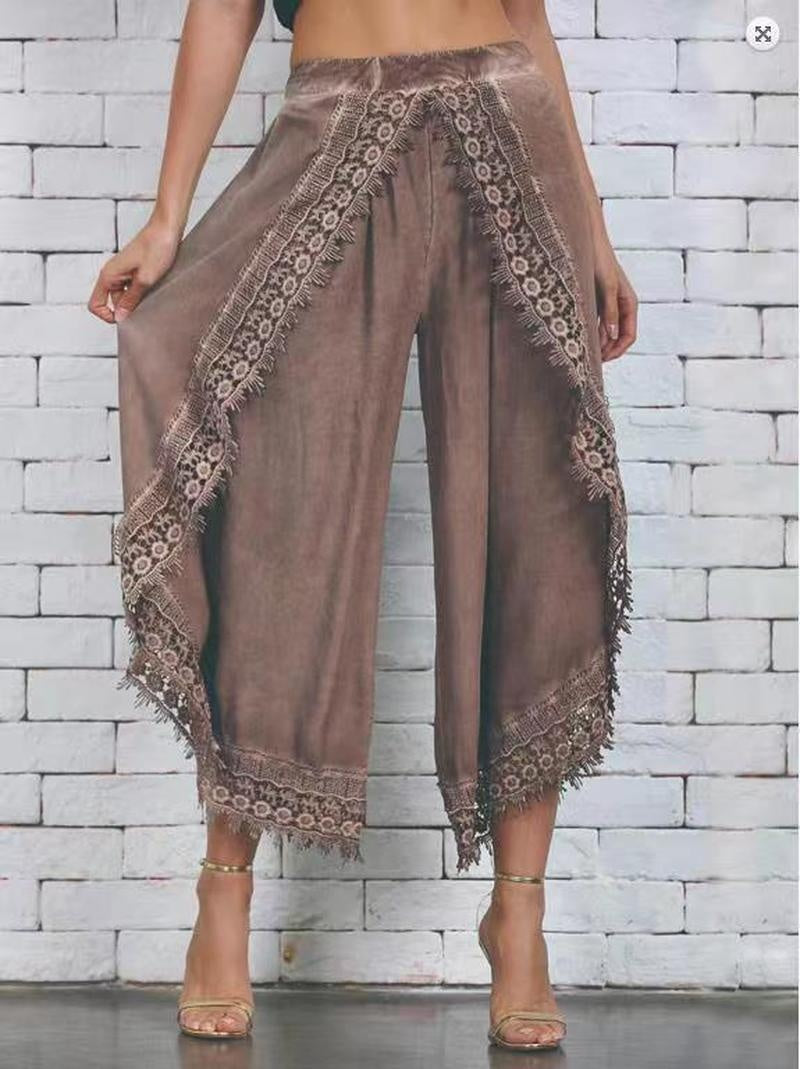 Eurgo Felani  Long Pant Lace Beach Light Trousers