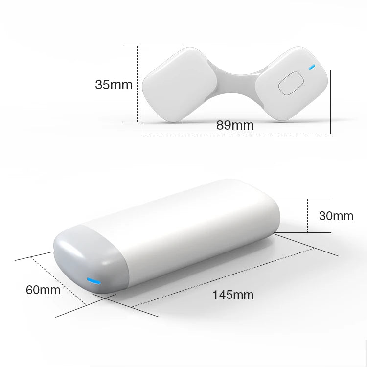 Portable Mobile Electrocardiograph, 24 Hour Wearable Wireless Cardiac EKG Monitor, Personal Heart Rate & ECG Recorder Machine