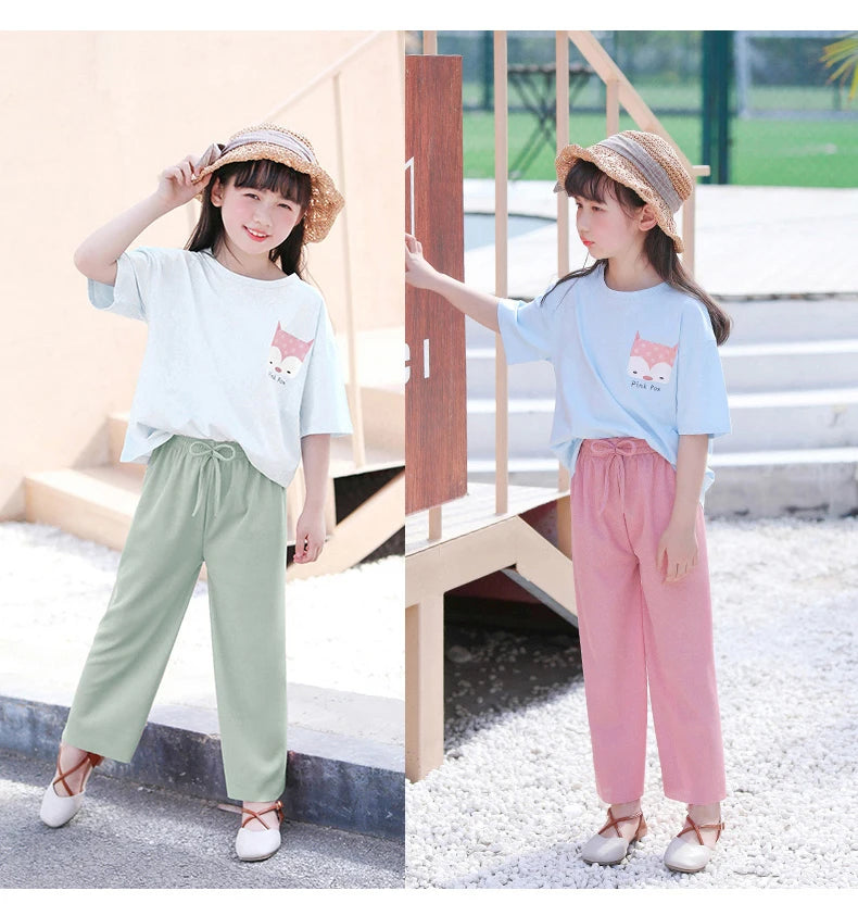 Summer Casual Wide Leg Pants