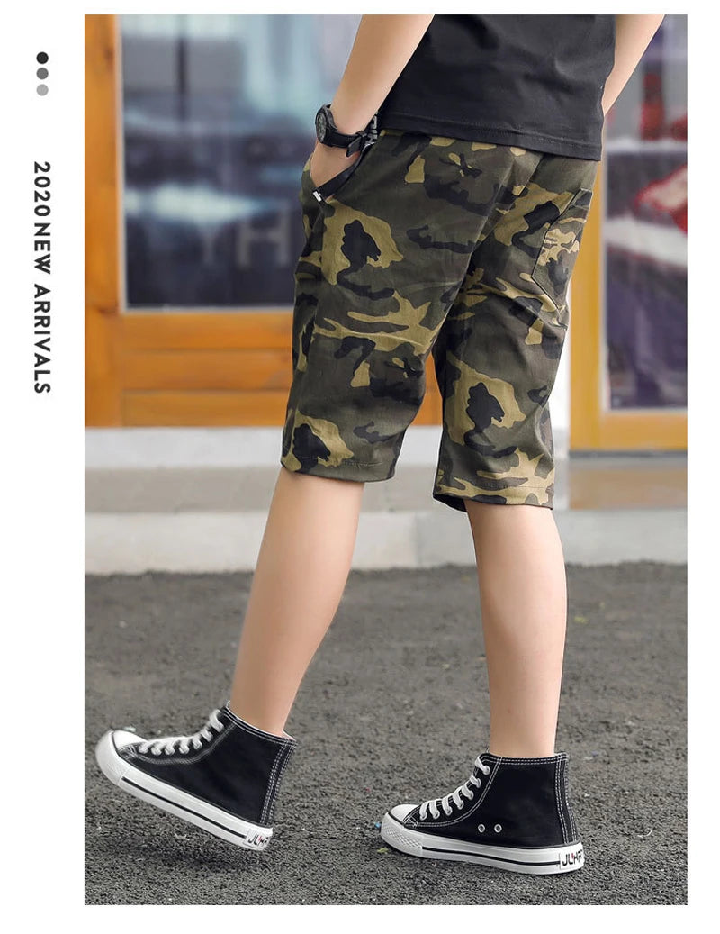 Navarro Kids Camouflage Army Shorts
