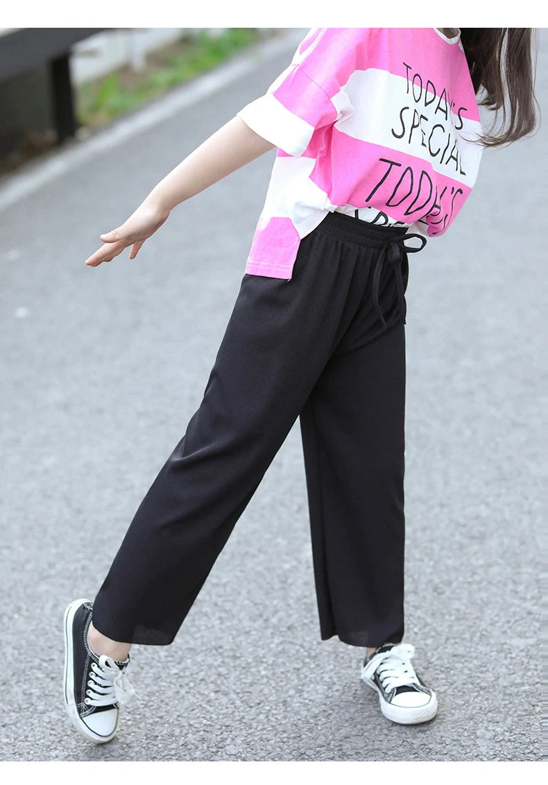 Summer Casual Wide Leg Pants