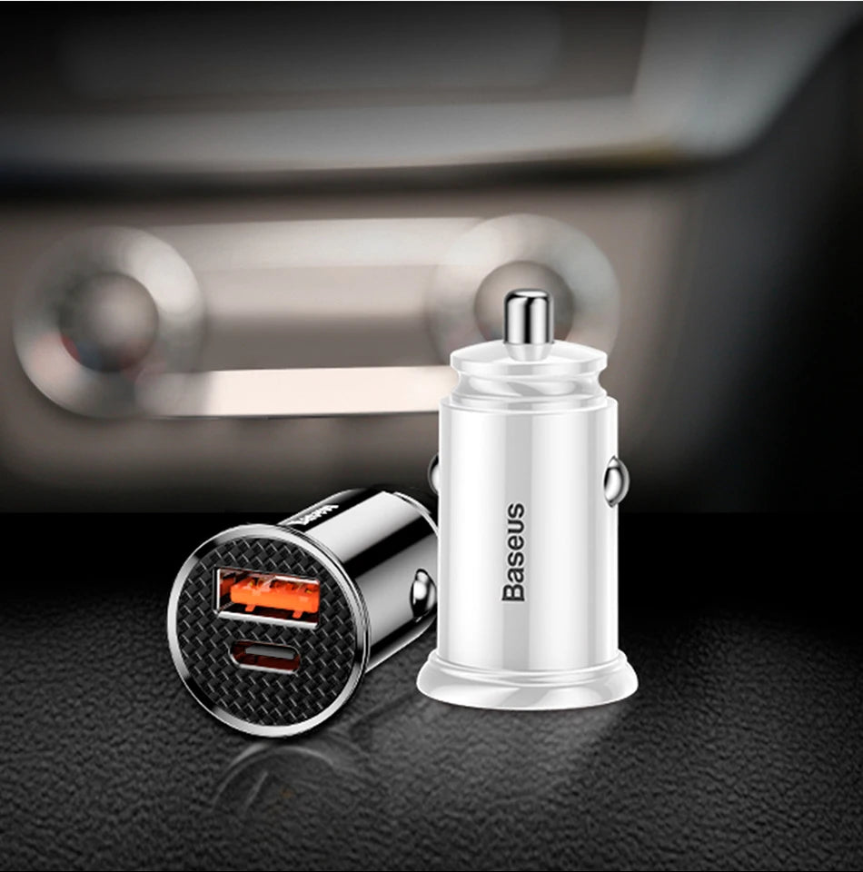 Fast Car Type C Charger For iPhone and Android Mobile Phone