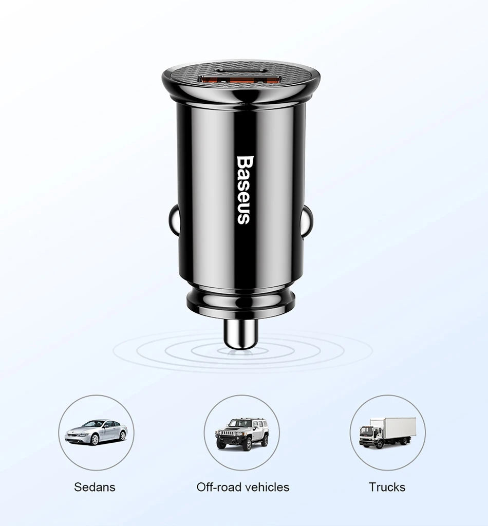 Fast Car Type C Charger For iPhone and Android Mobile Phone