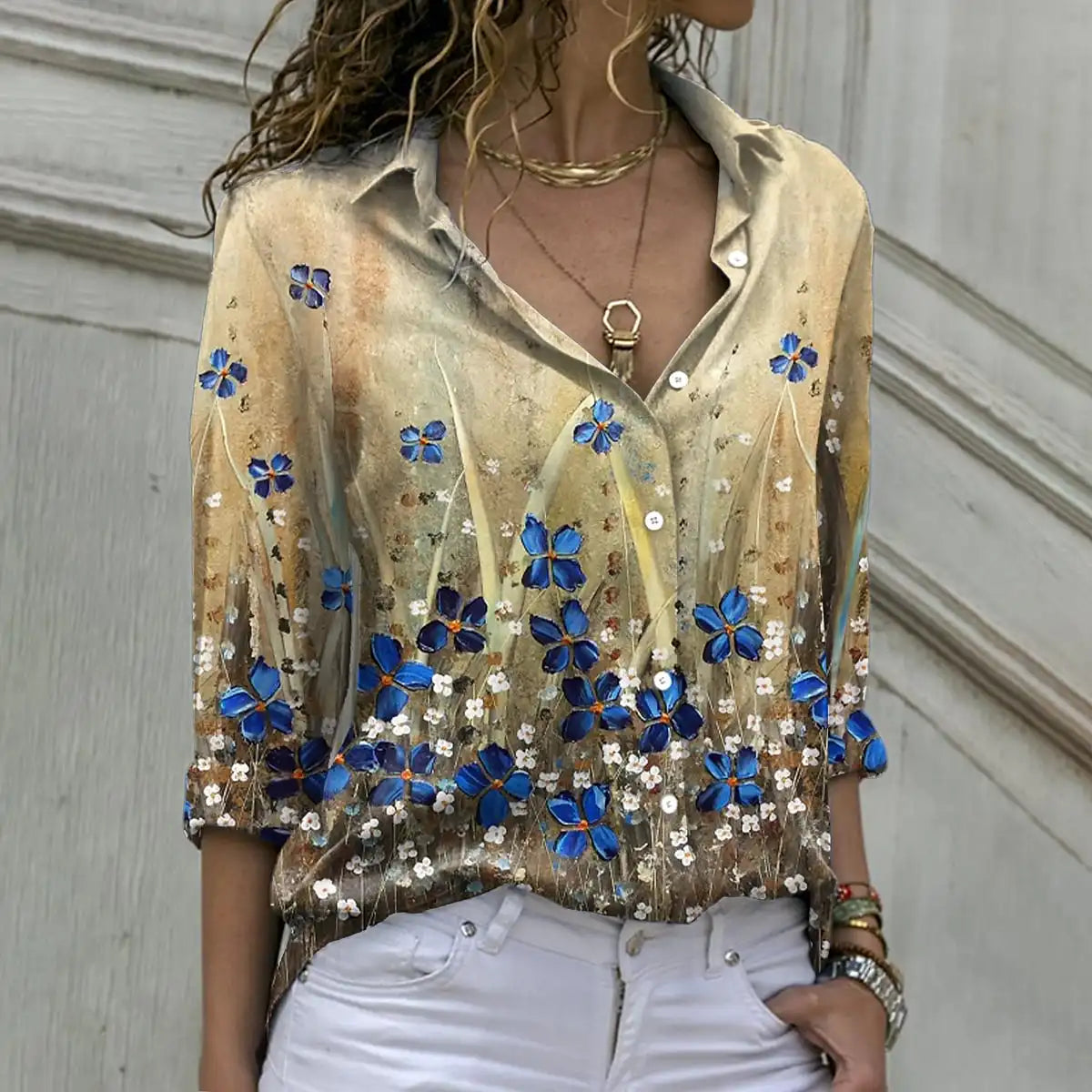 Elegant Loose Shirt Women Casual Long Sleeve shirt