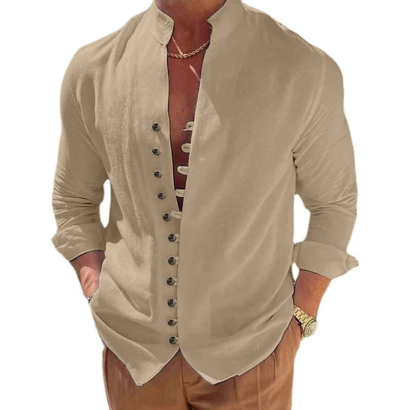 Casual Social Shirt Long Sleeve Dress Shirt