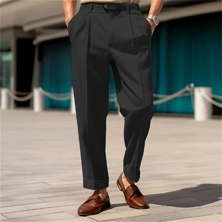 Men’s Formal Straight-Leg Trousers