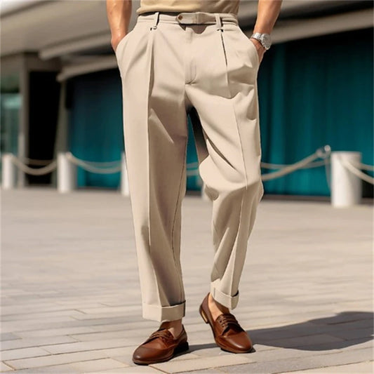 Men’s Formal Straight-Leg Trousers