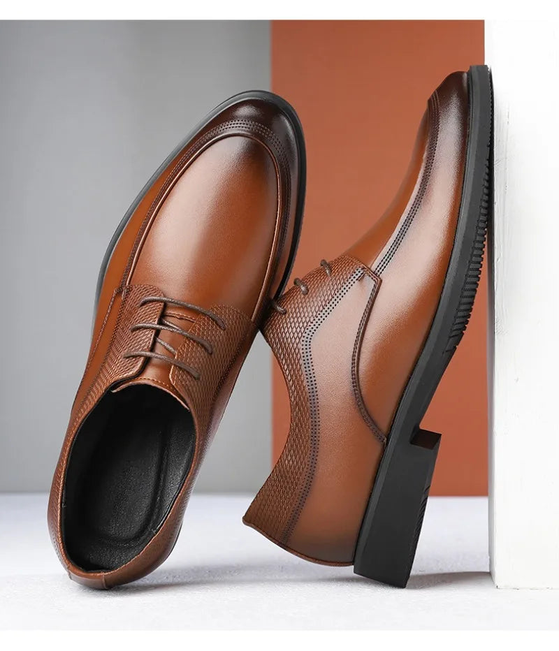 Summer Breathable Hollow Out Leather Shoes