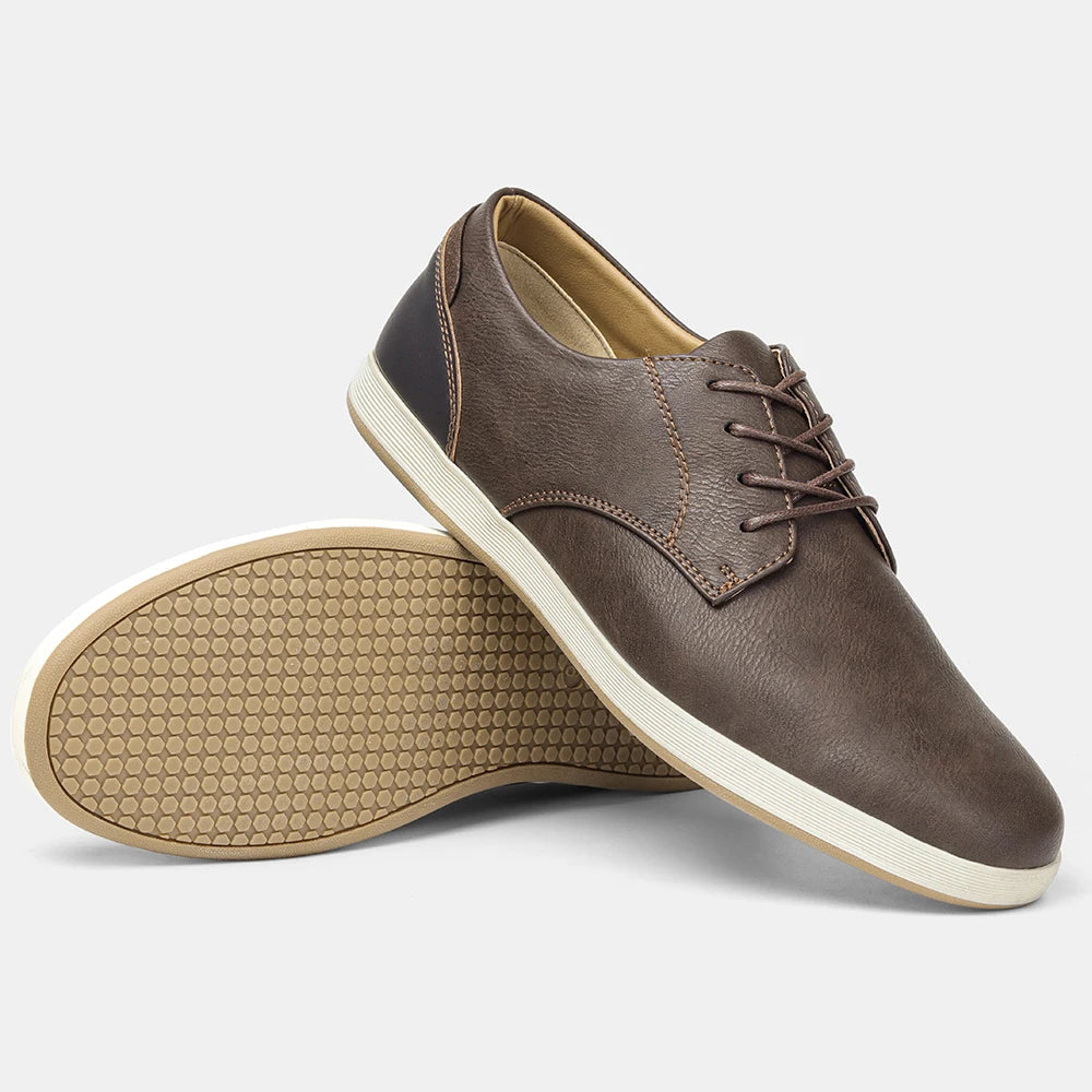 7-13 leathe casual shoes