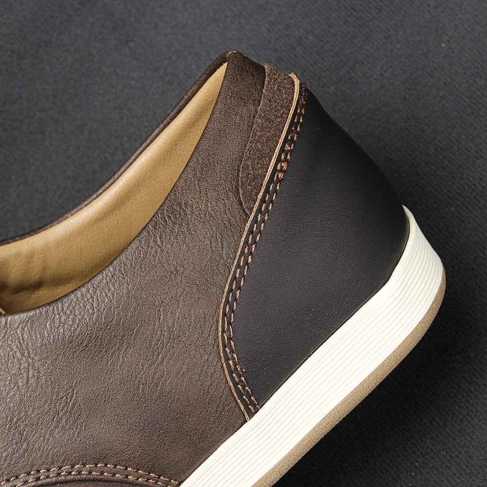 7-13 leathe casual shoes