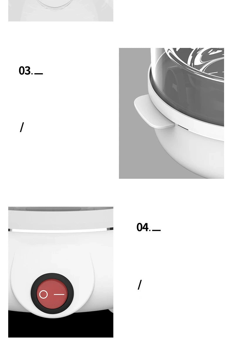 Multifunction Electric Egg Cooker – Double-Layer Egg Boiler for Eggs, Corn & Milk | Rapid Breakfast Cooking Steamer for Kitchen Appliances