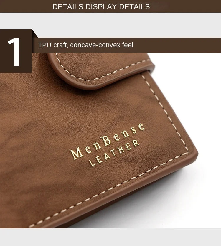 PU Leather Money Bag for Men