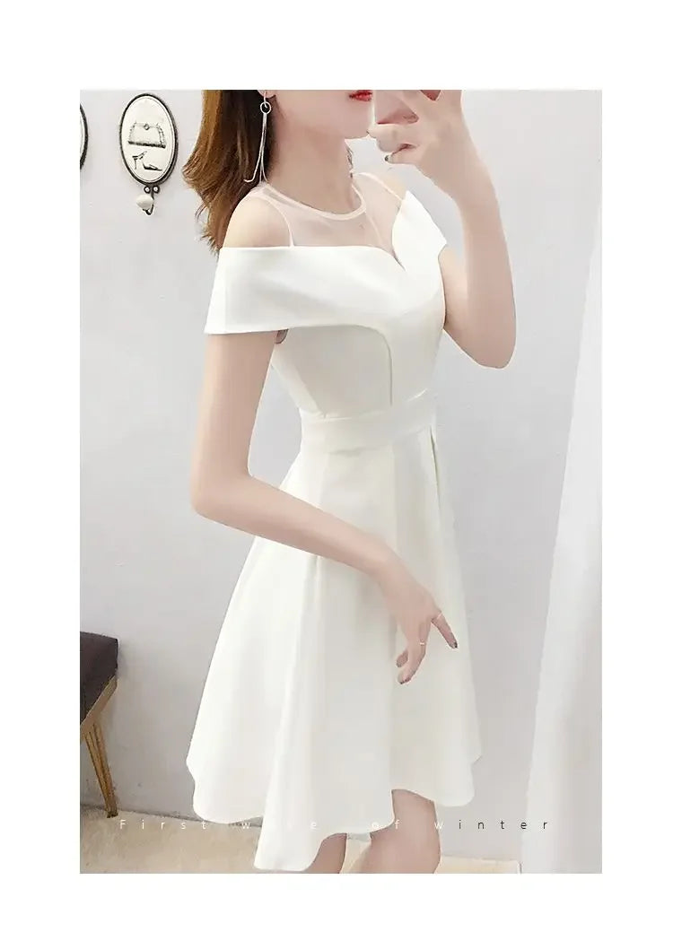 Jenny Wise White Off-Shoulder Dress