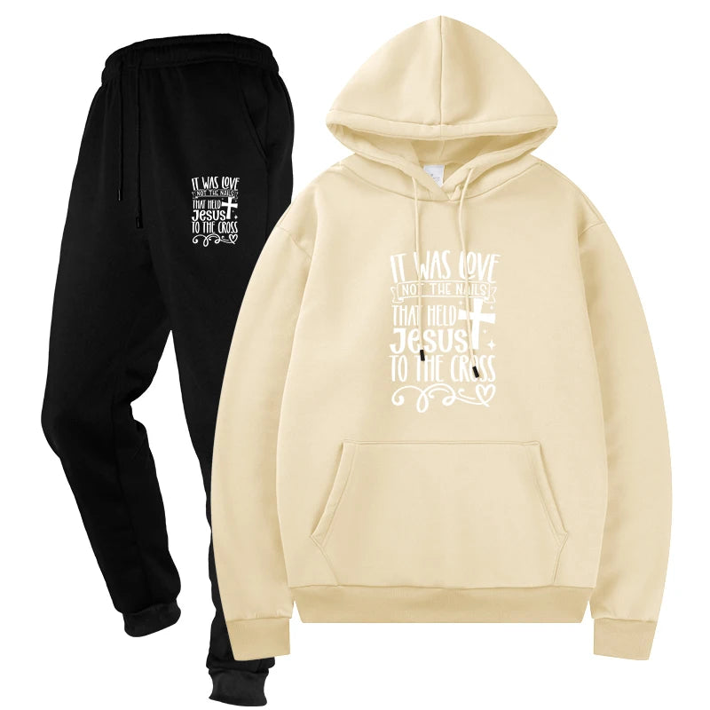 Two Piece Sets Sports Suits Hoodies + Pants