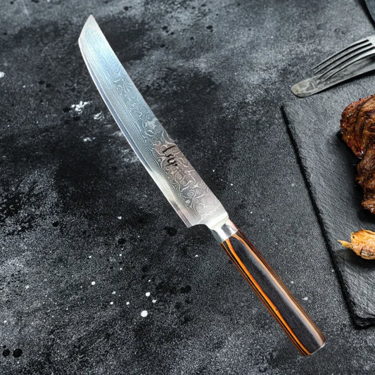 Damascus Steel Chef Knife Butcher Meat Cleaver Boning Barbecue Slicing Kiritsuke Knife Sushi Knife