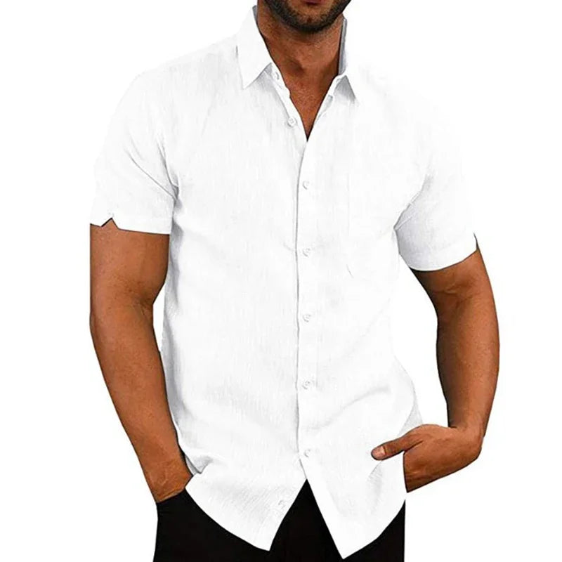 Summer Cotton Linen Shirt