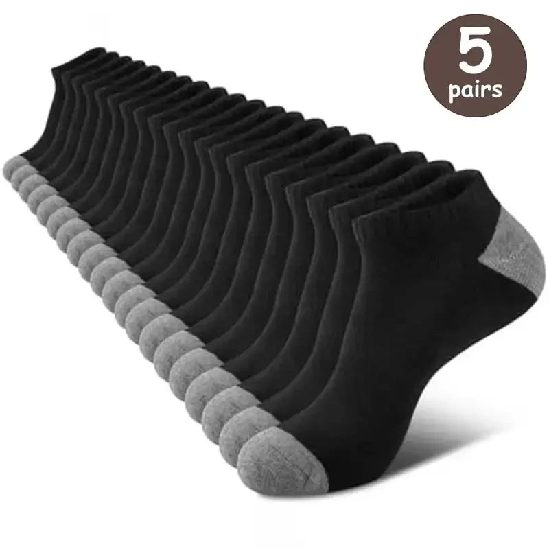 5 Pairs Men Summer Ankle Socks