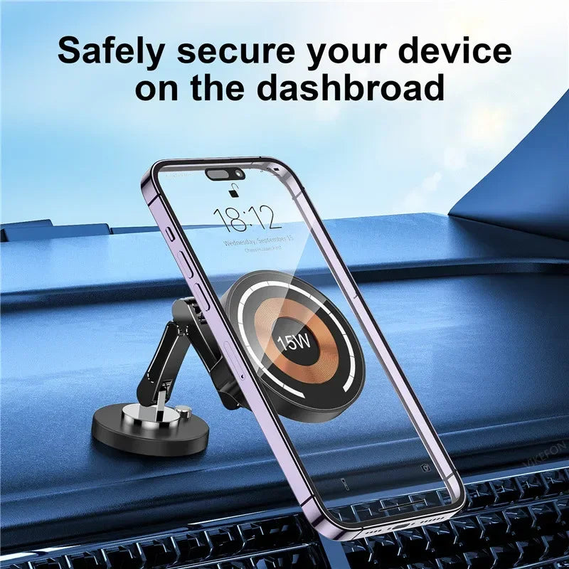 Magsafe Magnetic Car Wireless Charger Stand for iPhone 15 14 13 12