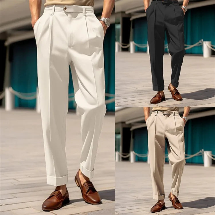 Men’s Formal Straight-Leg Trousers