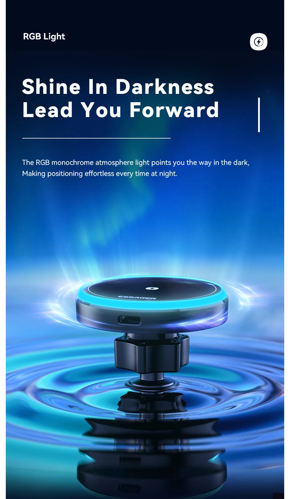 Magnetic Wireless Charger Car Phone Holder For IPhone 15 14 13 and Android
