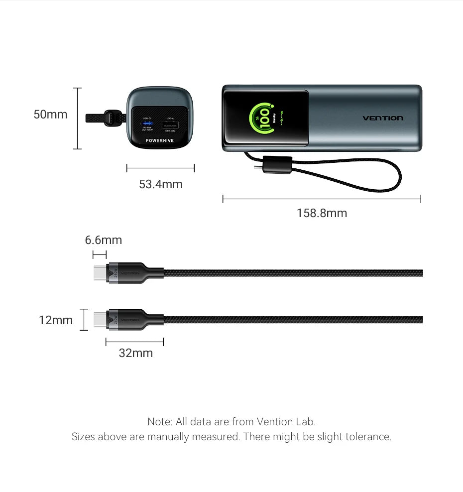 Navarro Vention 140W 27,000mAh Portable Power Bank – PD 100W External Battery for MacBook, iPad, iPhone & Laptops