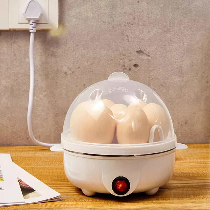 Multifunction Electric Egg Cooker – Double-Layer Egg Boiler for Eggs, Corn & Milk | Rapid Breakfast Cooking Steamer for Kitchen Appliances