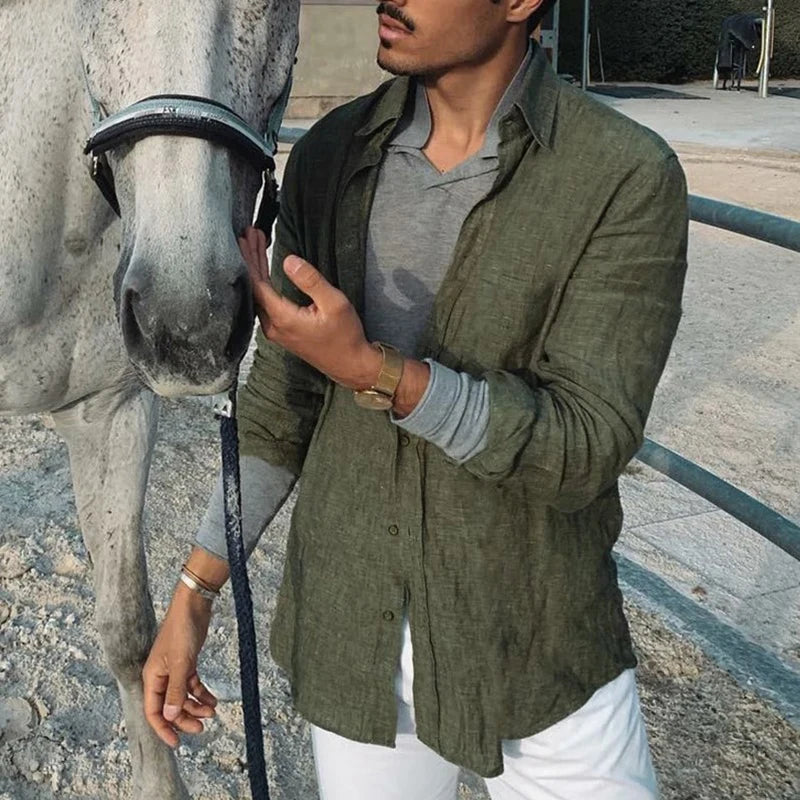 Long Sleeve Regular Fit  Casual Oversized Shirt