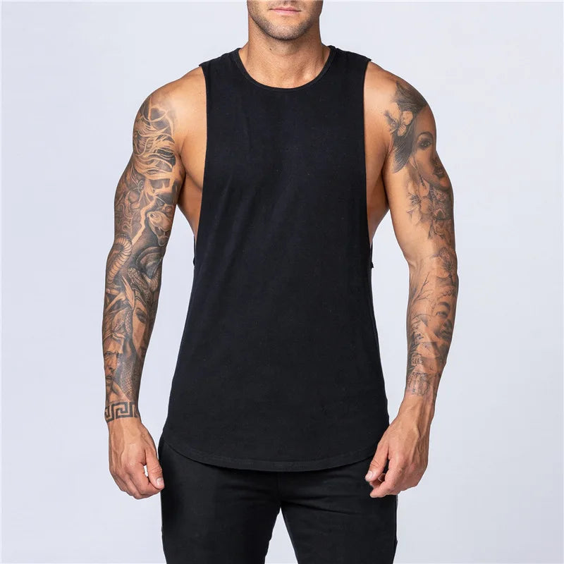 Gym Summer Fitness Cotton Tank Top/ Casual Muscle Vest