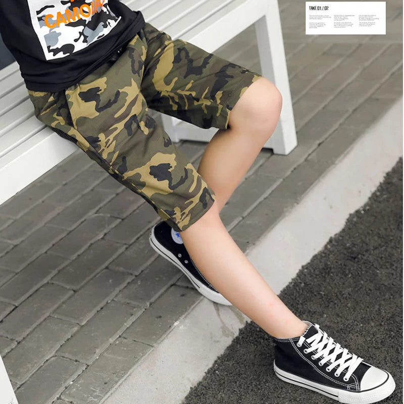 Navarro Kids Camouflage Army Shorts