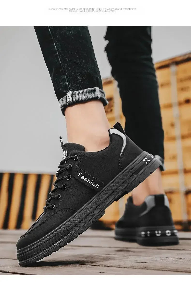 Men's shoes  new spring and autumn season breathable versatile casual trendy shoes men's work lightweight sports board shoes