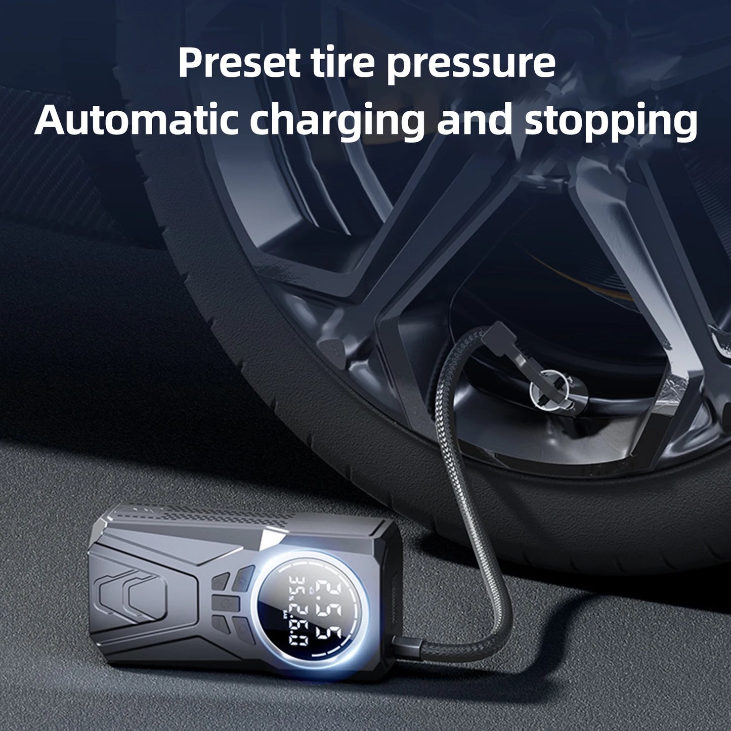 Cordless Air Pump with Rechargeable Battery Power Bank