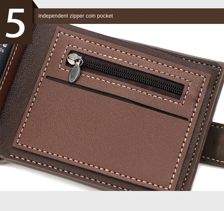 PU Leather Money Bag for Men
