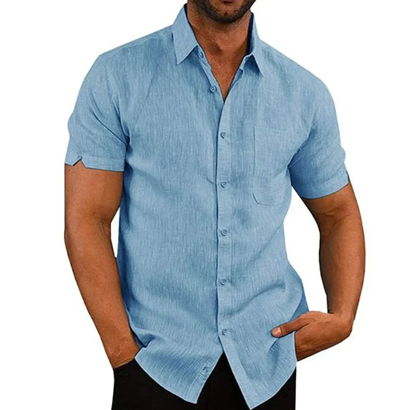 Summer Cotton Linen Shirt