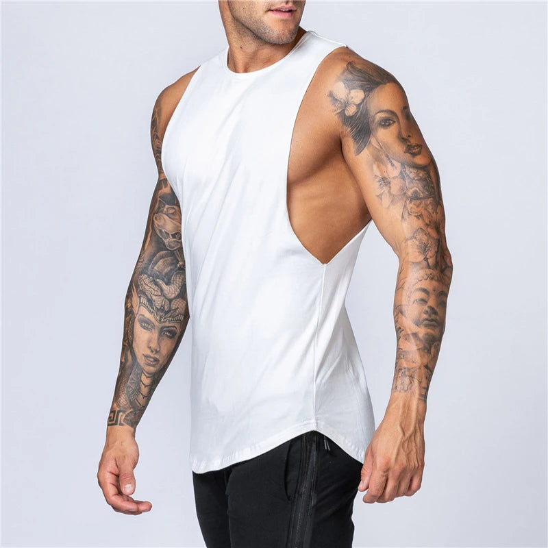 Gym Summer Fitness Cotton Tank Top/ Casual Muscle Vest