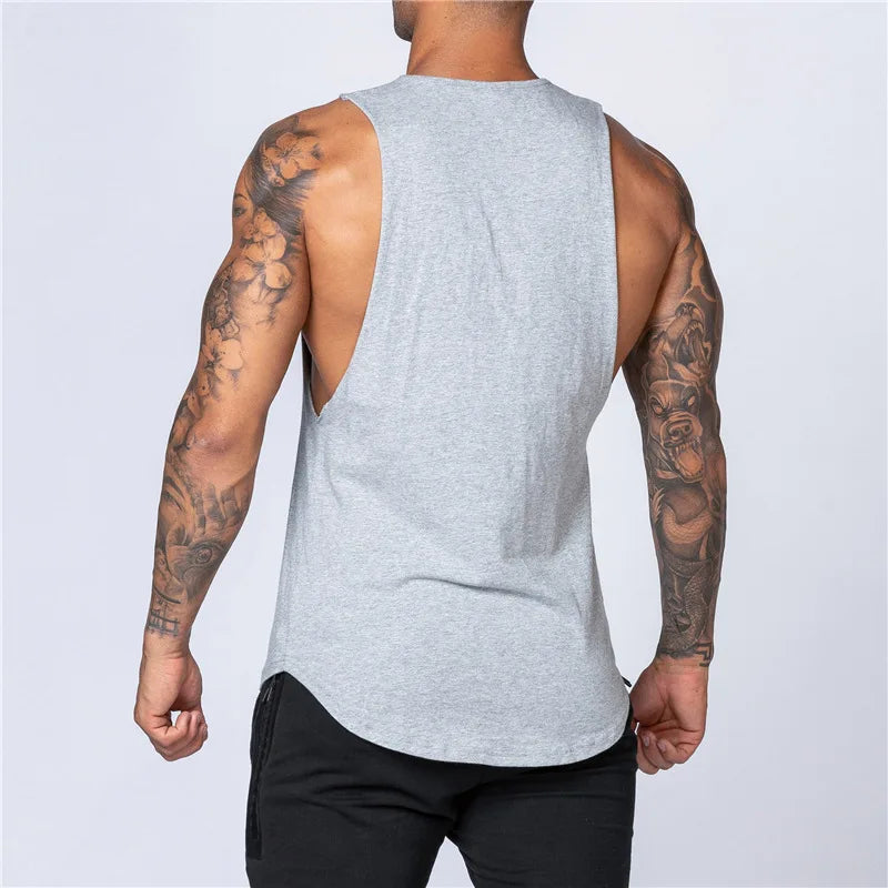Gym Summer Fitness Cotton Tank Top/ Casual Muscle Vest