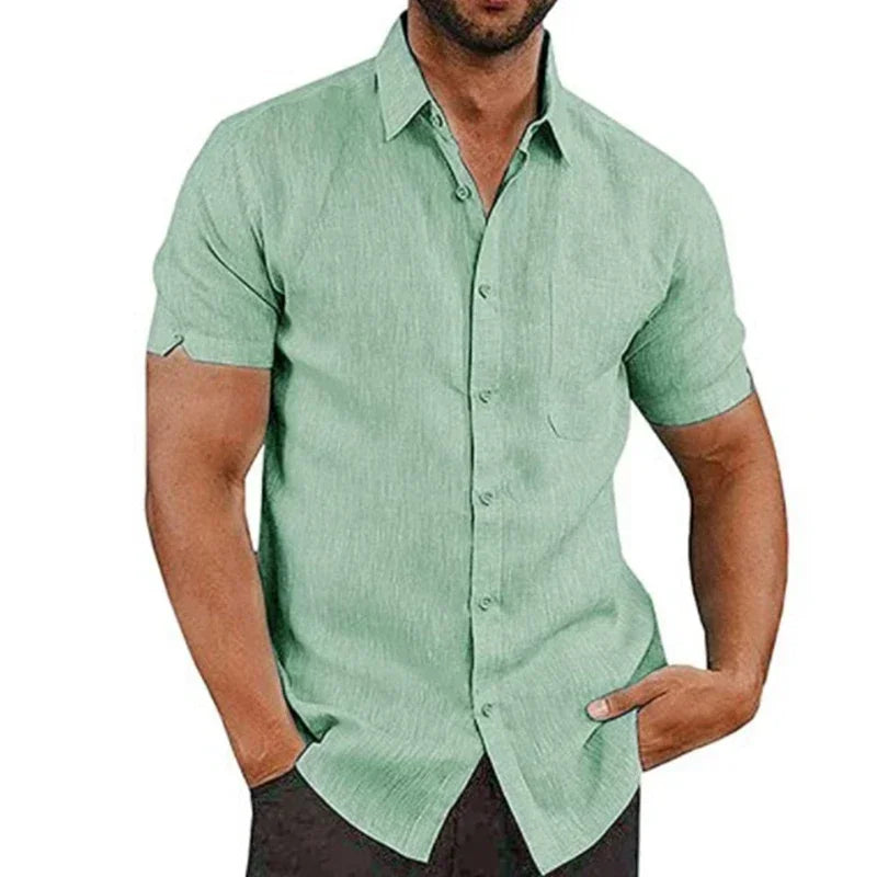 Summer Cotton Linen Shirt