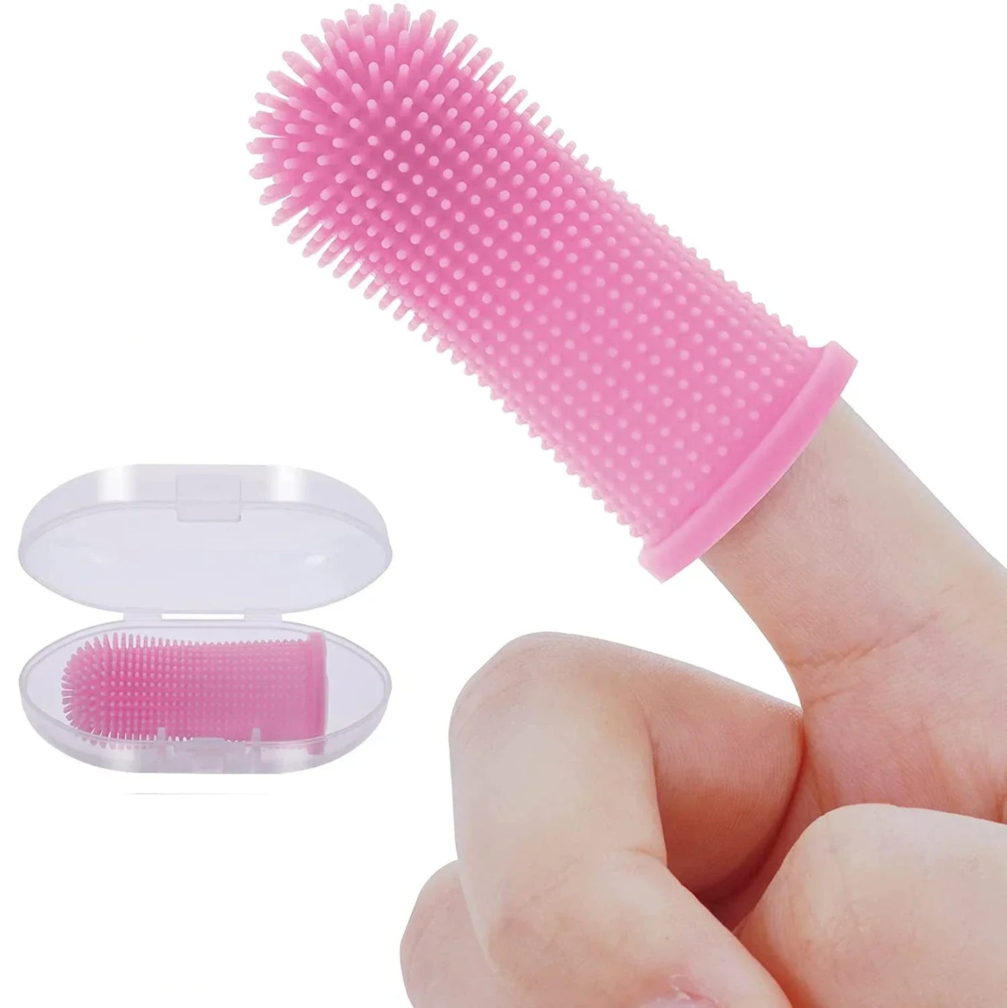 3/1pcs pet finger toothbrush