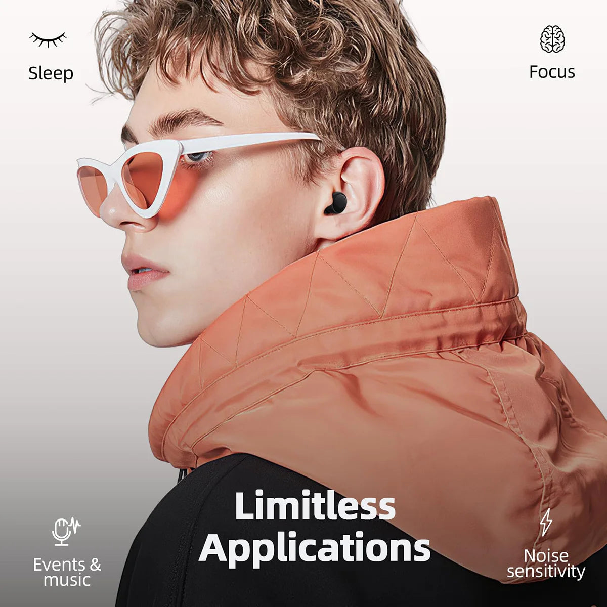 Super Soft Reusable Earplugs – Noise-Reducing Hearing Protection for Sleep, Travel, Work & Concerts
