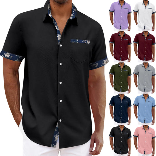 Hawaiian Casual Print Short Sleeve