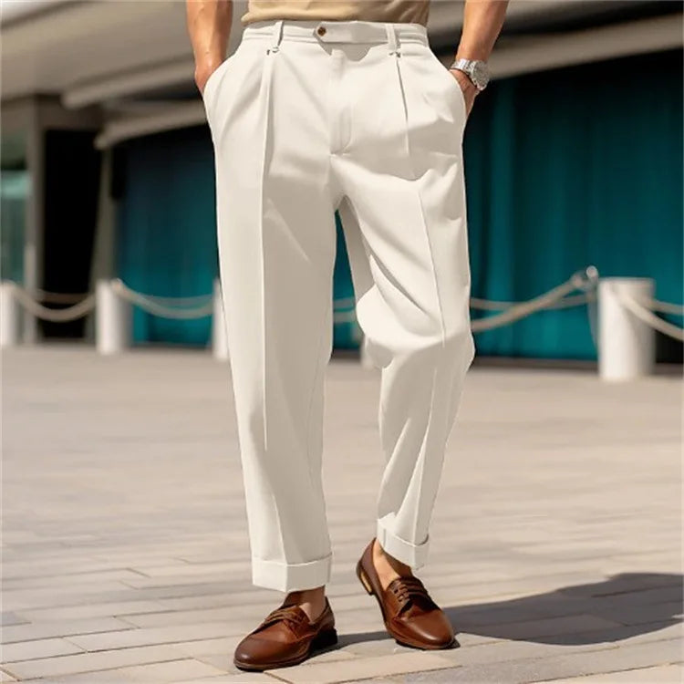 Men’s Formal Straight-Leg Trousers