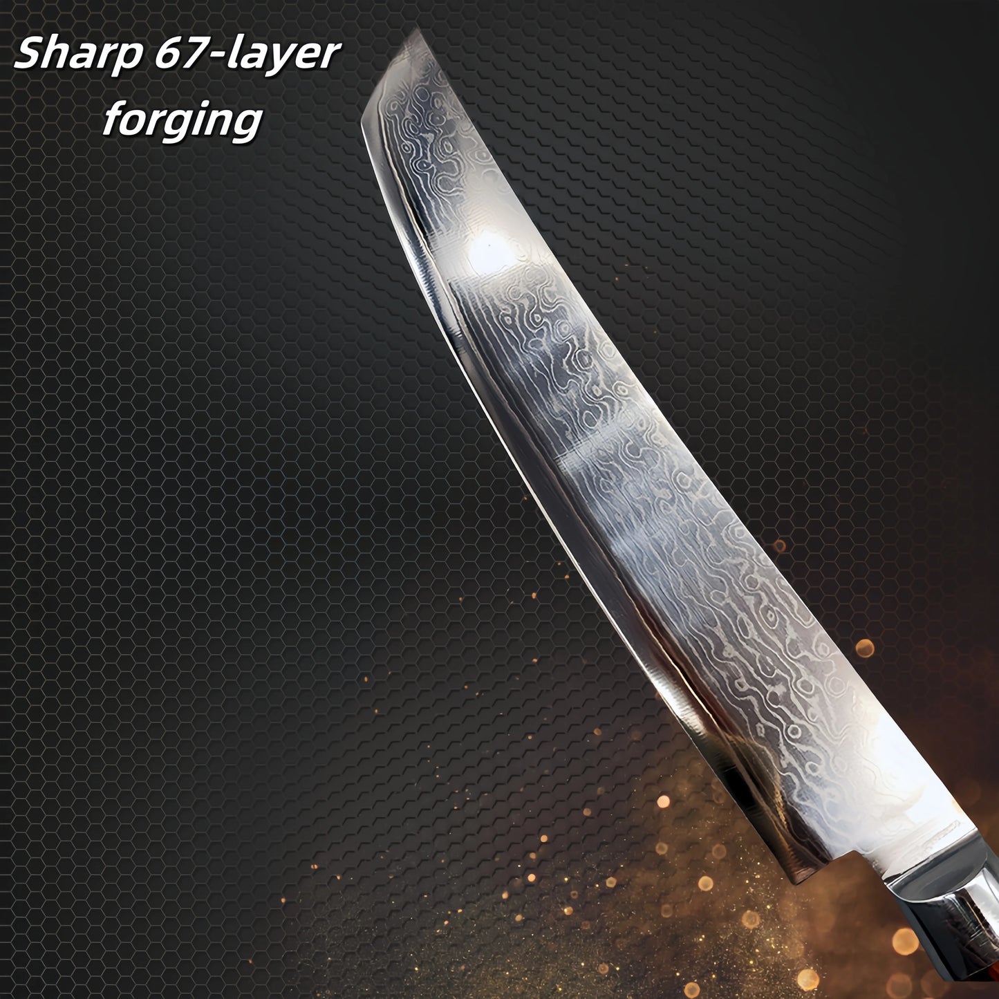 Damascus Steel Chef Knife Butcher Meat Cleaver Boning Barbecue Slicing Kiritsuke Knife Sushi Knife