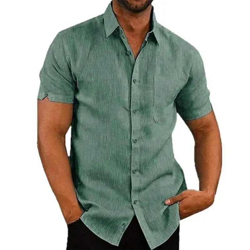 Summer Cotton Linen Shirt