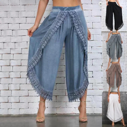 Eurgo Felani  Long Pant Lace Beach Light Trousers