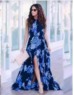 Suzan Latrova Spring and Summer Long Dress