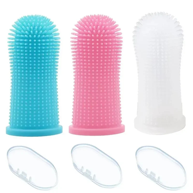 3/1pcs pet finger toothbrush