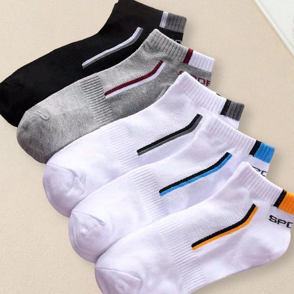 5 Pairs Men Summer Ankle Socks