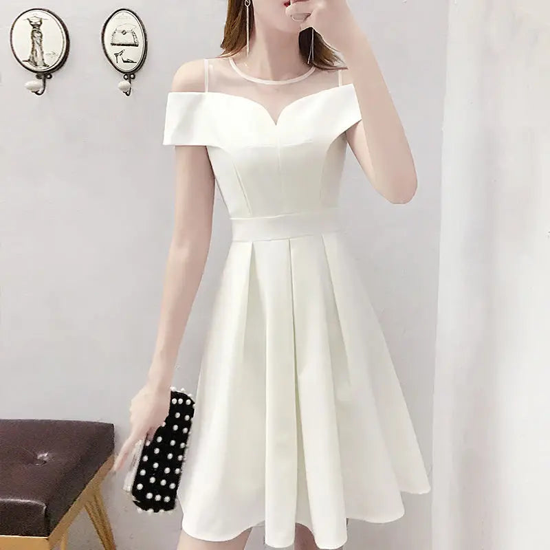 Jenny Wise White Off-Shoulder Dress