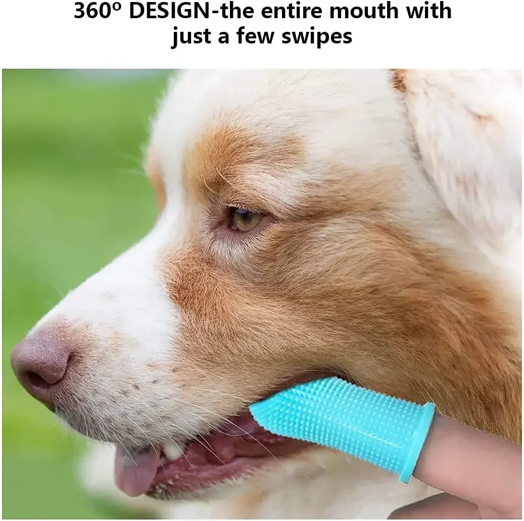 3/1pcs pet finger toothbrush