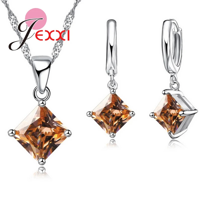 Jexxi Pendant Necklace  & Earrings